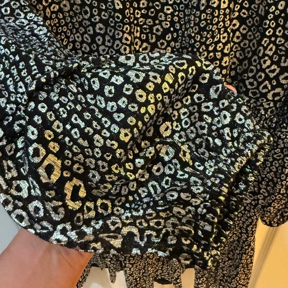 CeCe Silver Black  Cheetah Print Dress Size PXL - Picture 3 of 4